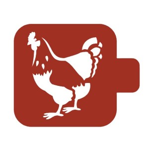 Трафарет М9Фн-032 "Курочка" Event Design, 9х9 см